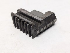 Set of 3 Unbranded 734 Lathe Chuck Jaws as shown in photos, marked 1, 2, 3