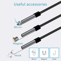 Pipe Inspection Camera Endoscope Video Sewer Drain Cleaner Waterproof Snake USB