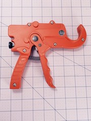 Unbranded Ratcheting PVC Pipe Cutter, 7-1/4 In. L, Ratchet U. S. PAT 5046250