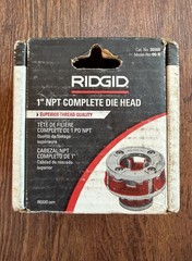 RIDGID 36900 Die Head NPT 1 Inch Right Hand Manual Threader; NEW IN BOX
