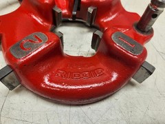 Ridgid 815A Self-Opening Die Head Pipe Threader w/ 1&Prime; &ndash; 2&Prime; BSPT Dies Used