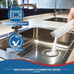 Drain Clog Remover 18 Packs Fast Acting Cleaner Powders for 18 Pack