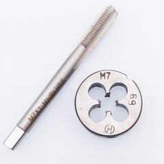 HSS M7 x 1mm Tap & M7 x 1mm Die Metric Thread Left Hand