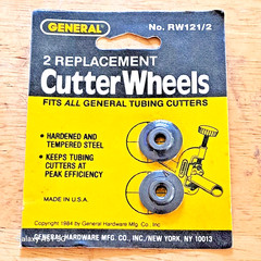 General Tools RW121/2 Replacement Cutter Wheels, Set of 2 NEW FREE SHIPPING