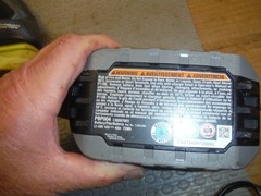 Ryobi P4002 18volt hand held drain snake with 1 battery & charger & adapter*ndr3