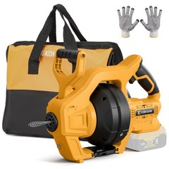 Cordless Drain Auger Compatible with Dewalt 20V Battery, Auto-Feed Plumbing D&hellip;