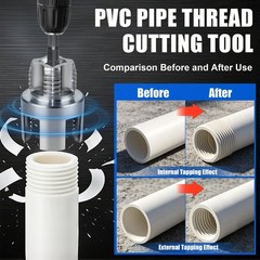 3PCS PVC Pipe Threader Set, 1/2&Prime; 3/4&Prime; 1&Prime; Internal External + +
