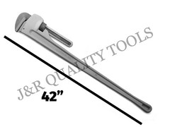 48&Prime; Large Aluminum Pipe Wrench 4 Foot Long Handle Plumbers Tool 8&Prime; jaw Capacity