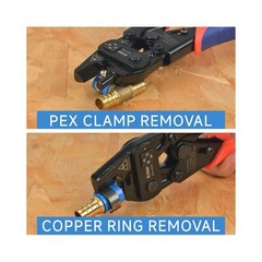 iCrimp PEX Crimping Tool Set for Copper Crimp Ring and PEX Cinch Clamp, Crimp&hellip;