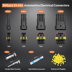 349 pcs Pin Connector Kit, Automotive Electrical Wire Connectors | Crimping Tool