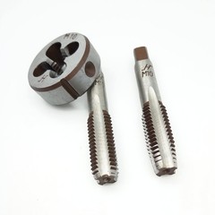 Metric Hand Tap and Die Set, M10 x 1.5 Thread Tap and Round Die, 2 Right Hand&hellip;