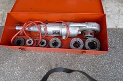 RIDGID NO, 700 POWER DRIVE PIPE THREADER WITH DIE HEADS IN BOX, 1/2-2&Prime;