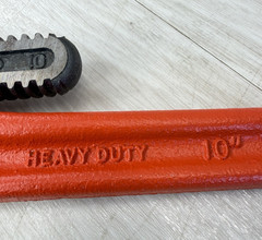 RIDGID 10&Prime; Heavy Duty Straight Pipe Wrench &ndash; New &ndash; Made in USA