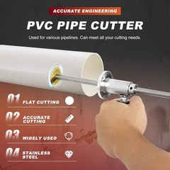 Pipe Inside Cutter for PVC Pipe with 1PC Diamond Grit Cutting Wheel, Adjustable