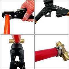 PEX Pipe Clamp Cinch Tool Kit Crimping Tool Crimper for Stainless Steel w/ Case