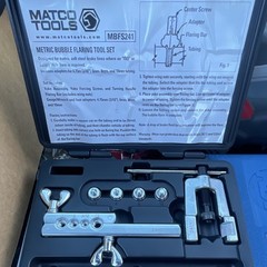 Matco Tools MBFS241 Metric Bubble Flaring Tool Set 4.75mm 6mm 8mm 10mm