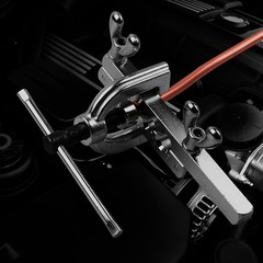 Brake Line Double & Single Flaring Tool Kit with Tubing Cutter, Brake Line Re&hellip;
