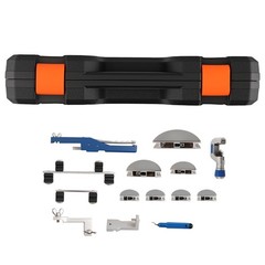 Ratcheting Pipe Bender Refrigeration Tube Bending Heads Tool Kit 7 Dies