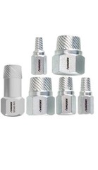 Husky 6 Piece Pipe Nipple Extractor Set 1/8&rdquo;-3/4 inch Pipe & 1/2&Prime; Shower Arm