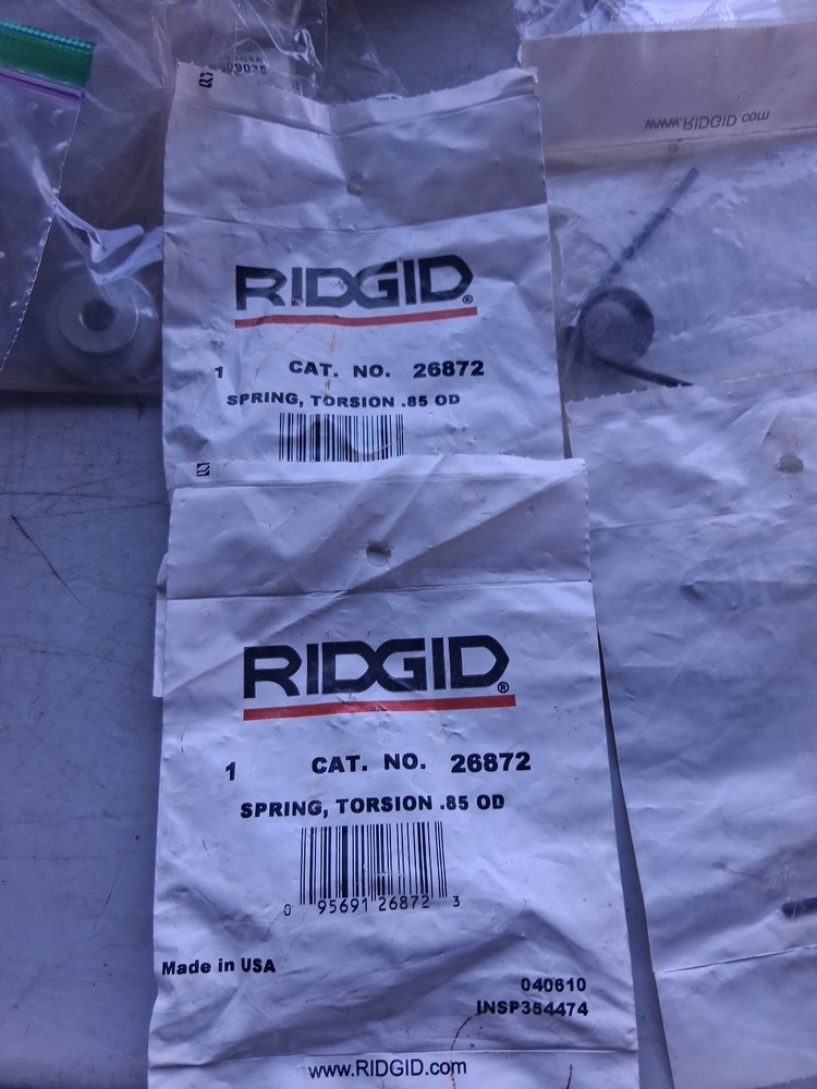 Ridgid 26872 Spring, Torsion .85 OD 4 In Lot