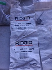 Ridgid 26872 Spring, Torsion .85 OD 4 In Lot