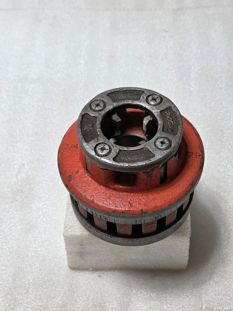 RIDGID 12-R NPT 3/4&Prime; Threader Die Head for Model 700 or Manual Ratchet Threader