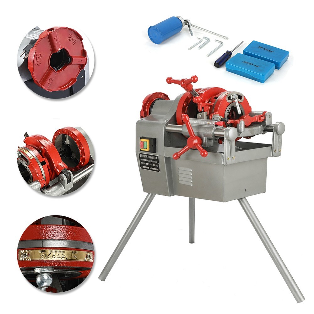 110V Electric Pipe Threader 1/2&Prime;-2&Prime; Pipes with Quick Opening Die Head Z1T-R2