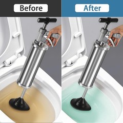 Olpchee Portable High Pressure Kinetic Toilet Plunger Air Drain Blaster Pump