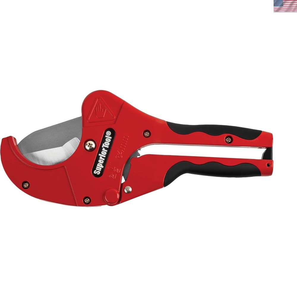 Hanson 37116 One-Handed 2&Prime; PVC Ratcheting Cutter &ndash; Effortless Precision Cutting