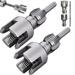 2pcs Integrated Internal & External Pipe Threading-Tool,PVC Pipe Threader Kit