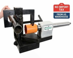 Woodward Fab WFN6 Tubing Notcher Solid Steel Pipe Notching Tool 3/4-3 Inch Bench