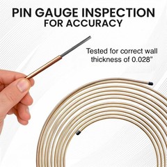 25 Feet of 3/16 Inch 4.75 mm Copper Nickel Brake Line .028&Prime; Wall Thickness wi&hellip;