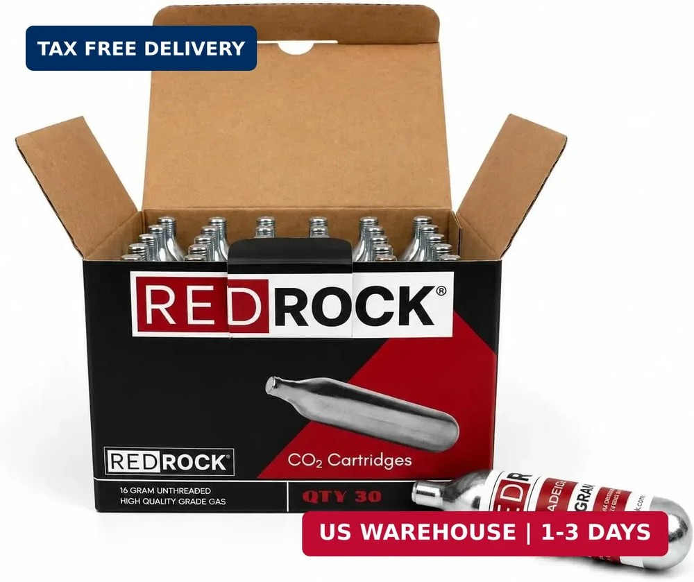 RedRock 16 Gram Unthreaded CO2 Cartridges for Gallo Drain Gun HVAC Drain Line Cl