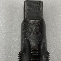 Ridgid 3/4&Prime; NPT Pipe Tap 29/32 Drill Tap 3/4 N.P.T Tap USA Made Tool