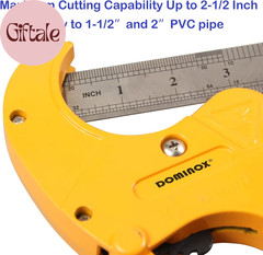 PVC Pipe Cutter, Cuts up to 2-1/2&Prime; PEX, PVC, PPR, Plastic Hoses& Plumbing Pipes,