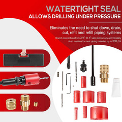 08350 DM3MECH Mechanical Hot Tapping Machine Complete Kit for NPT with Case