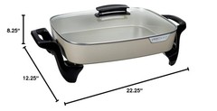 Presto 06856 16-Inch Ceramic Electric Skillet, Grey