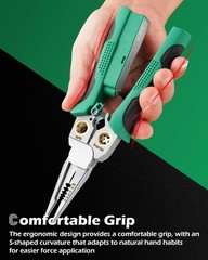 8-in-1 Wire Stripper with Voltage Tester (12V-250V AC/DC), Wire Crimper Cutter