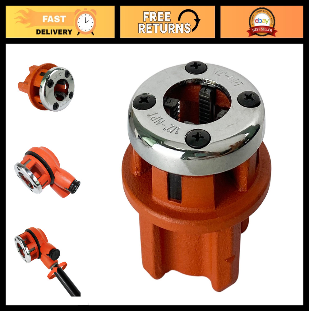 1/2&Prime; Ratchet Pipe Threader Kit &ndash; Replacement Dies for Plumbing & DIY Projects