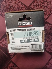 Ridgid 36895 OOR NPT 3/4&Prime; Manual Pipe Threader Die Head, Alloy Rh
