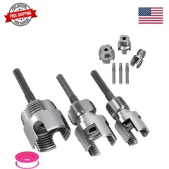 3PCS PVC Pipe Threader Kit &ndash; Dual-Function Internal & External Pipe Threading&hellip;