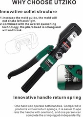 Hydraulic Crimper Tool for 1/8&Prime; 3/16&Prime; Stainless Steel Cable Railing Kit Hardware
