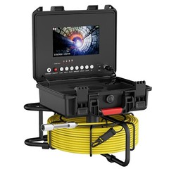 30m Sewer Pipe Inspection Camera Drain Sewer Pipeline Industrial Endoscope 7&rdquo;