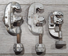 VINTAGE (2) RIDGE NO.15 PIPE CUTTER AND gENERAL NO 120 PIPE CUTTER