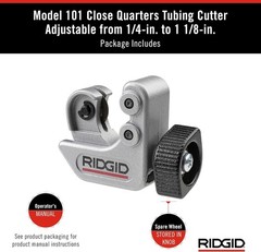 CC247 Model 101 Close Quarters Tubing Cutter: Precision & Versatility in Silver