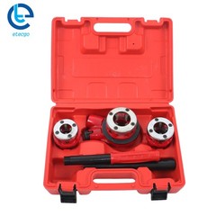 Pipe Threading Tool With 3 Dies 1/2&Prime; 3/4&Prime; 1&Prime; Manual Ratchet Pipe Threader Kit