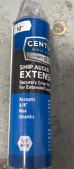 Century Drill & Tool &ndash; 38113 12&rdquo; Ship Auger Extension