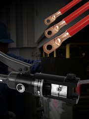 AMZCNC Hydraulic Wire Crimper Battery Lug Terminal Cable Crimping Tool, Crimp&hellip;