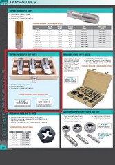 1/4~1-1/4&Prime; 6 PIECE NPT TAPER PIPE TAP SET (1011-3306)