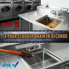 Drain Weasel Sink Snake Hair Clog Tool, Sink, Pipe, Bathroom, Bathtub Drain C&hellip;
